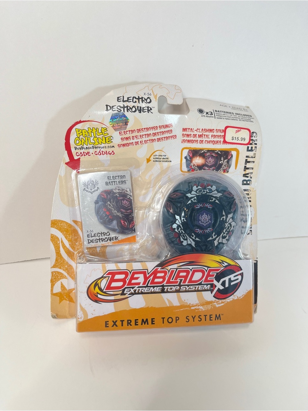 New Beyblade Xtreme Top System X-56 Electro Destroyer Hasbro 2011 XTS Battler